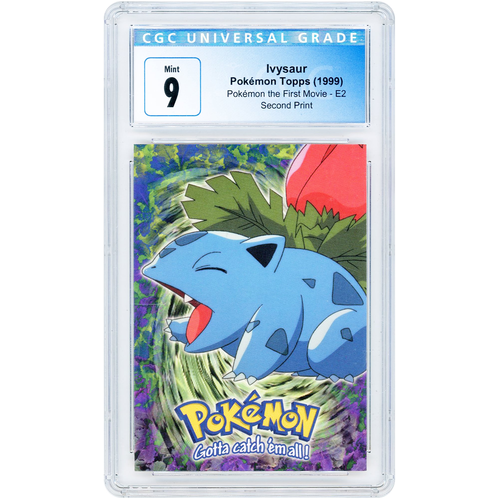 Ivysaur 1999 Pokemon Topps The First Movie Second Print #Episode 2 CGC Authenticated 9 Card