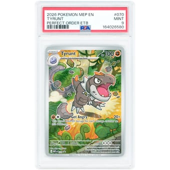 Tyrunt 2026 Pokemon Mega Evolution Promo #70 PSA Authenticated 9 Card