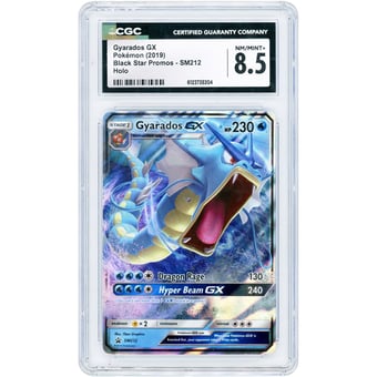 Gyarados GX 2019 Pokemon Sun & Moon Promo #SM212 CGC Authenticated 8.5 Card