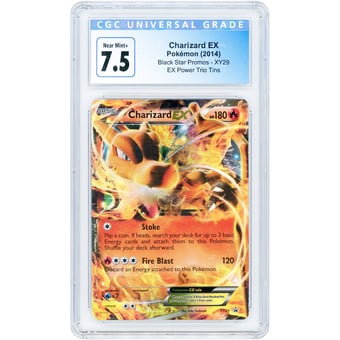Charizard EX 2014 Pokemon XY Black Star Promos #XY29 CGC Authenticated 7.5 Card
