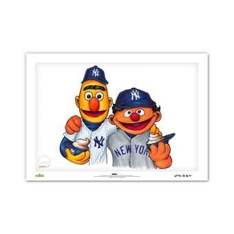 New York Yankees Limited Edition 24" x 36" Sesame Street Art Print