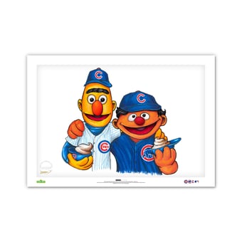 Chicago Cubs Limited Edition 24" x 36" Sesame Street Art Print