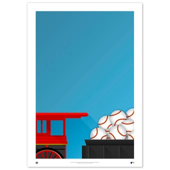 Houston Astros 24" x 36" Minimalist Stadium Art Print