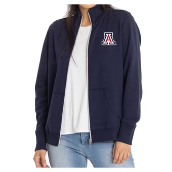 Women's Navy Arizona Wildcats Fallon Full-Zip Jacket