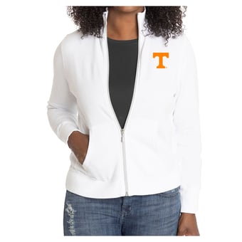 Women's White Tennessee Volunteers Fallon Full-Zip Jacket