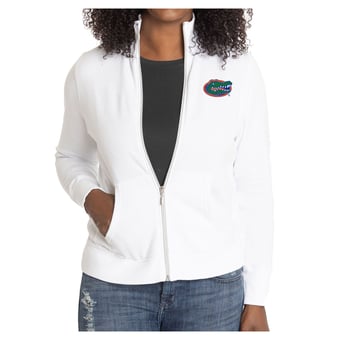 Women's White Florida Gators Fallon Full-Zip Jacket