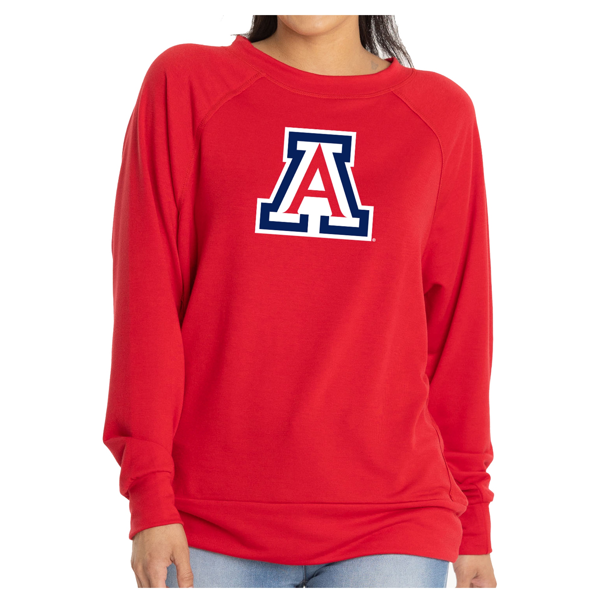 Women's Flying Colors Apparel Scarlet Arizona Wildcats Rylee Raglan Long Sleeve T-Shirt
