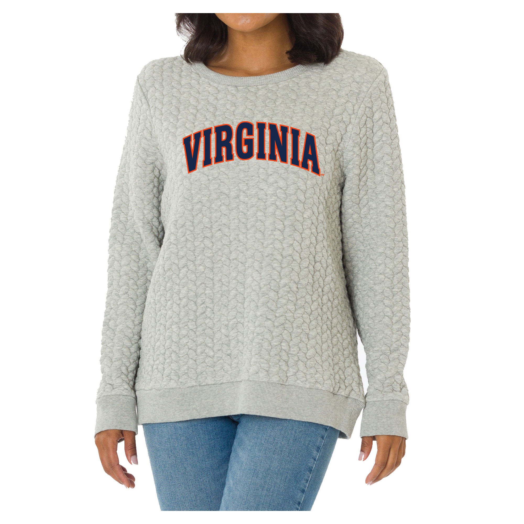 Women’s Flying Colors Apparel Heather Gray Virginia Cavaliers Kinsley Quilted Sweater Women’s Flying Colors Apparel Heather Gray Virginia Cavaliers Kinsley Quilted Sweater