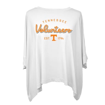 Women's Flying Colors Apparel White Tennessee Volunteers Felicity Flowy T-Shirt
