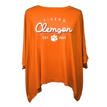 Women's Flying Colors Apparel Orange Clemson Tigers Felicity Flowy T-Shirt