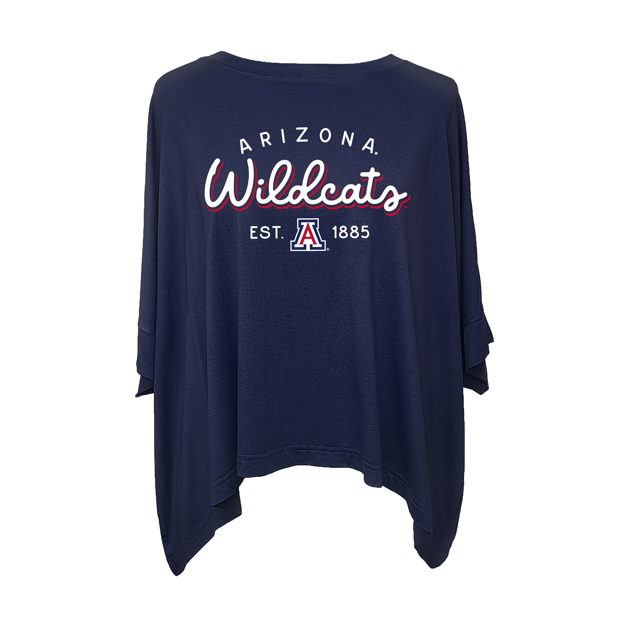 Women's Flying Colors Apparel Navy Arizona Wildcats Felicity Flowy T-Shirt