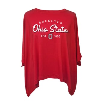 Women's Flying Colors Apparel Scarlet Ohio State Buckeyes Felicity Flowy T-Shirt