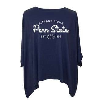 Women's Flying Colors Apparel Navy Penn State Nittany Lions Felicity Flowy T-Shirt