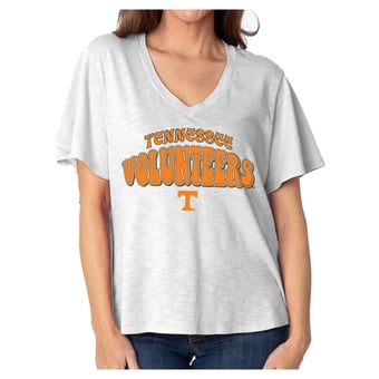 Women's  White Tennessee Volunteers Fawn Flutter Sleeve T-Shirt