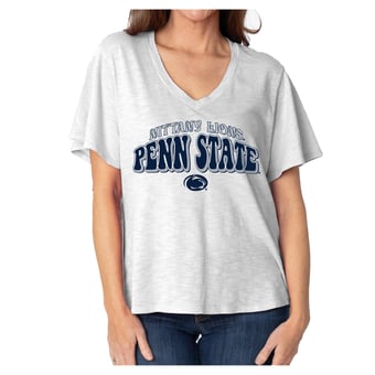 Women's  White Penn State Nittany Lions Fawn Flutter Sleeve T-Shirt