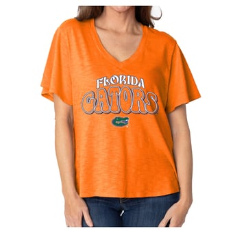 Women's  Orange Florida Gators Fawn Flutter Sleeve T-Shirt