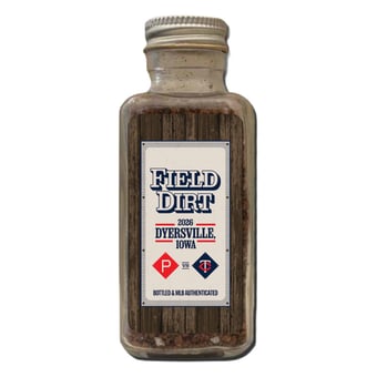 2026 Philadelphia Phillies vs. Minnesota Twins Game in Dyersville, Iowa - Game-Used Dirt Jar