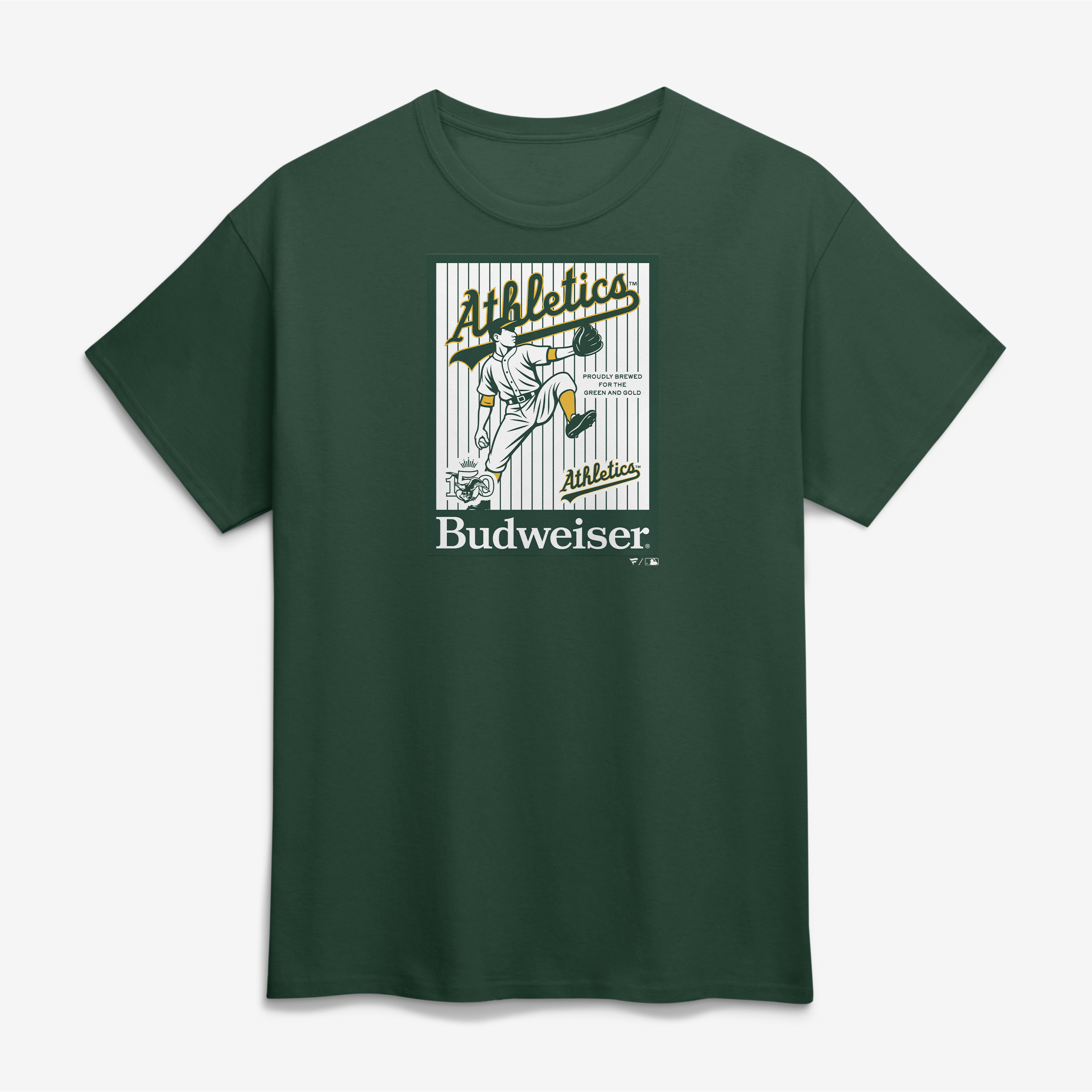 Men's Green Athletics Budweiser T-Shirt