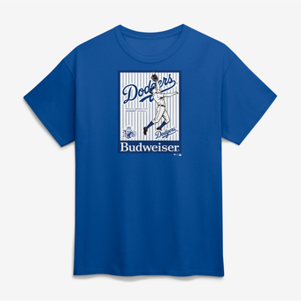 Men's Royal Los Angeles Dodgers Budweiser T-Shirt