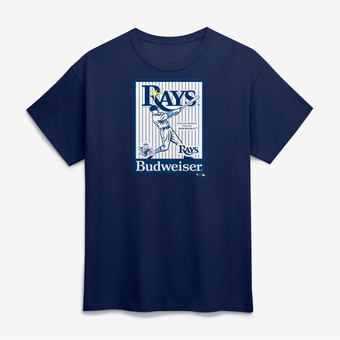 Men's Navy Tampa Bay Rays Budweiser T-Shirt