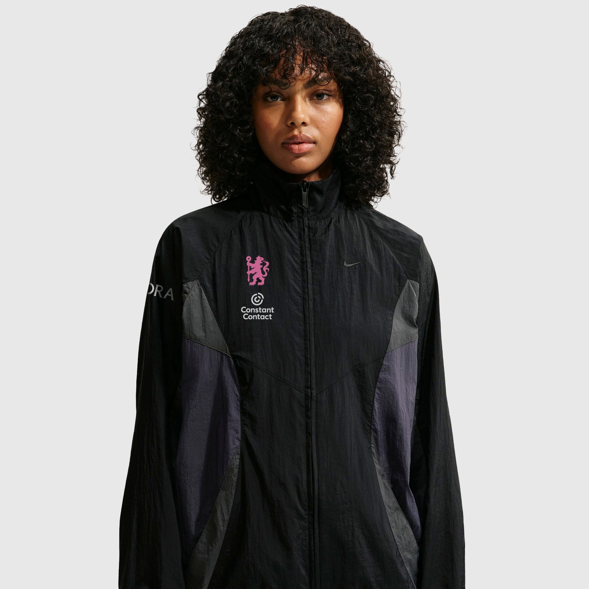 Nike Women's Sportswear Oversized Track Jacket, Medium, Black