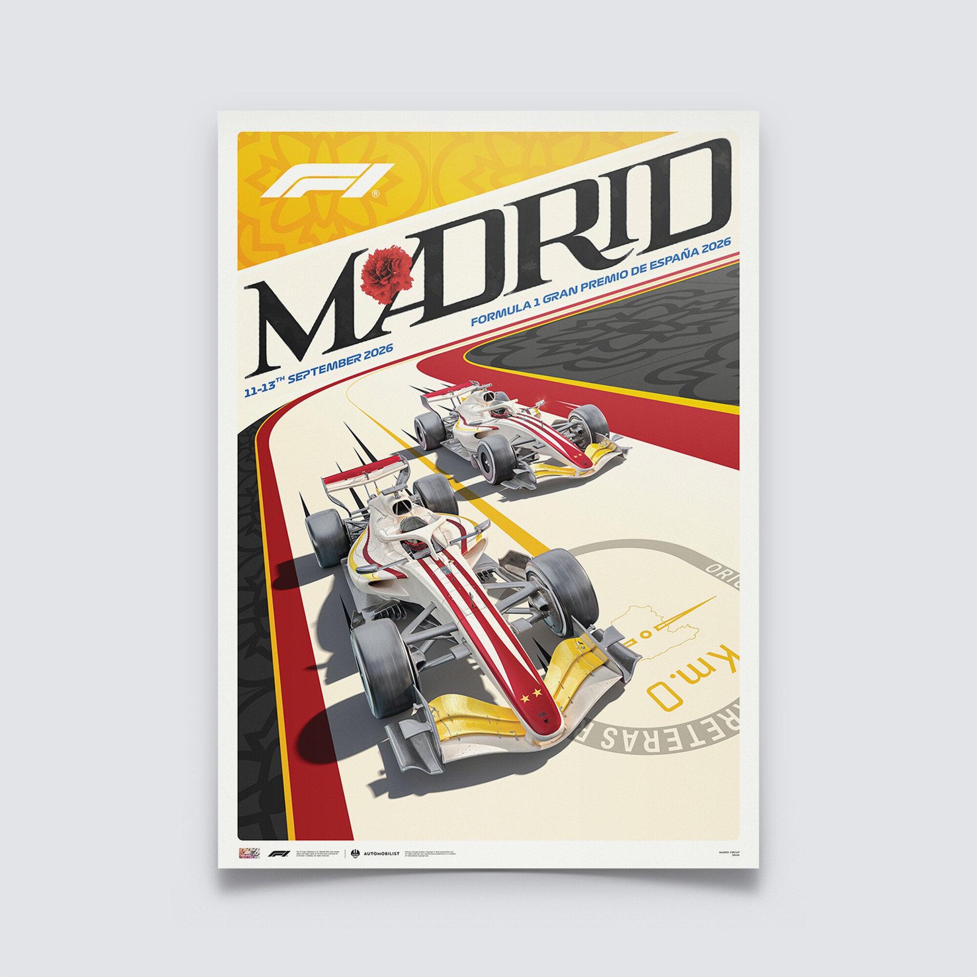 Cartel oficial del Gran Premio de Madrid 2026 de Fórmula 1.