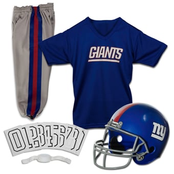 Youth Franklin Sports Royal New York Giants NFL Deluxe Uniform Set
