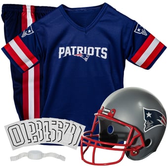 Youth Franklin Sports Navy New England Patriots NFL Deluxe Uniform Set