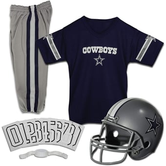 Youth Franklin Sports Navy Dallas Cowboys NFL Deluxe Uniform Set