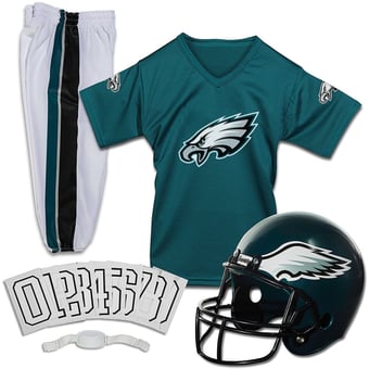 Youth Franklin Sports Midnight Green Philadelphia Eagles NFL Deluxe Uniform Set