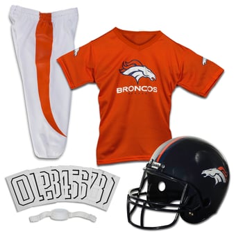 Youth Franklin Sports Orange Denver Broncos NFL Deluxe Uniform Set