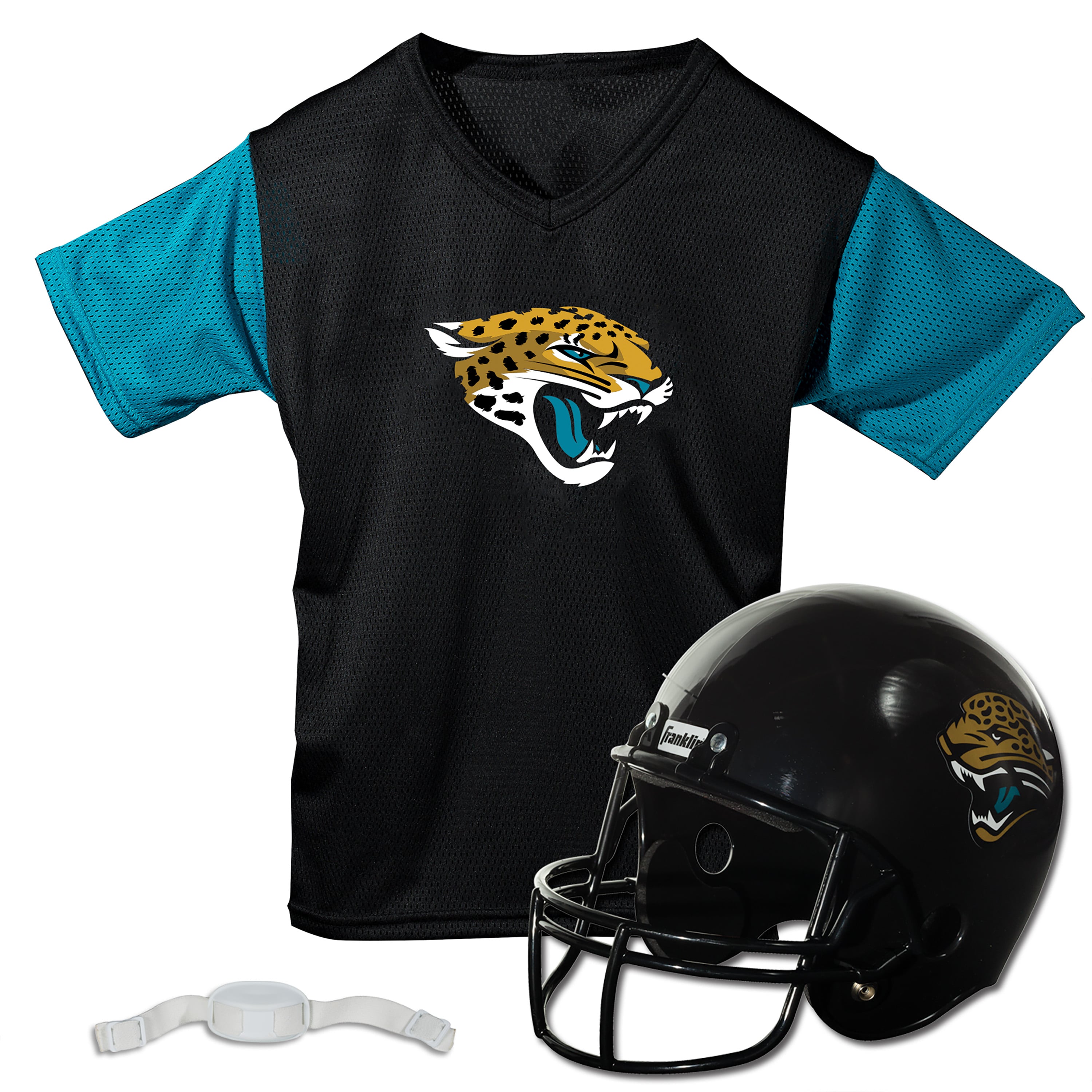 Youth Franklin Sports Black Jacksonville Jaguars NFL Deluxe Helmet & Jersey Set