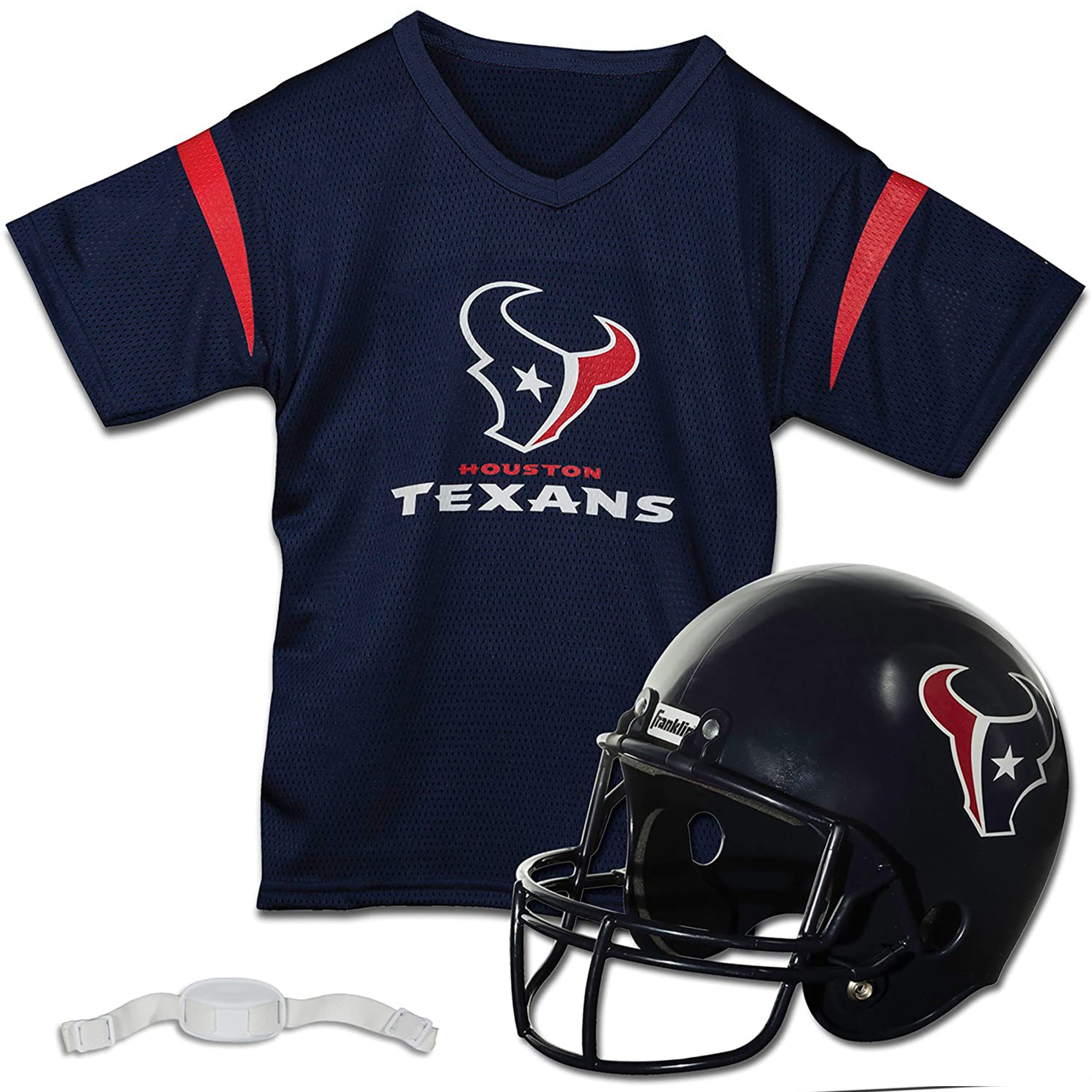 Youth Franklin Sports Navy Houston Texans NFL Deluxe Helmet & Jersey Set