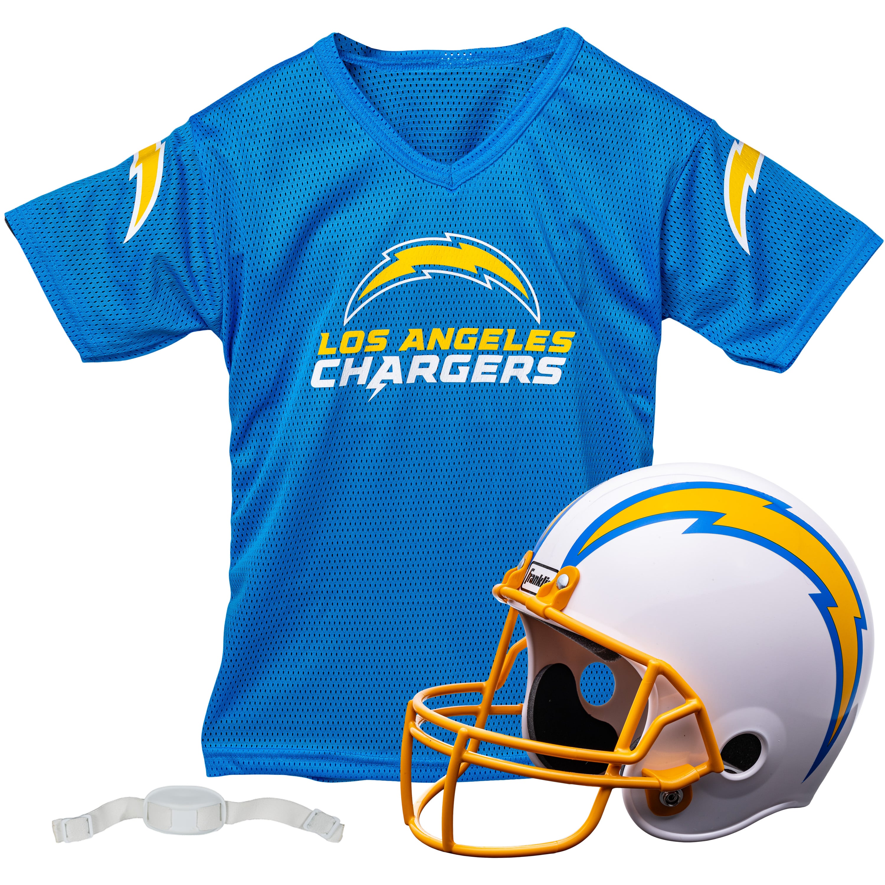 Youth Franklin Sports Powder Blue Los Angeles Chargers NFL Deluxe Helmet & Jersey Set