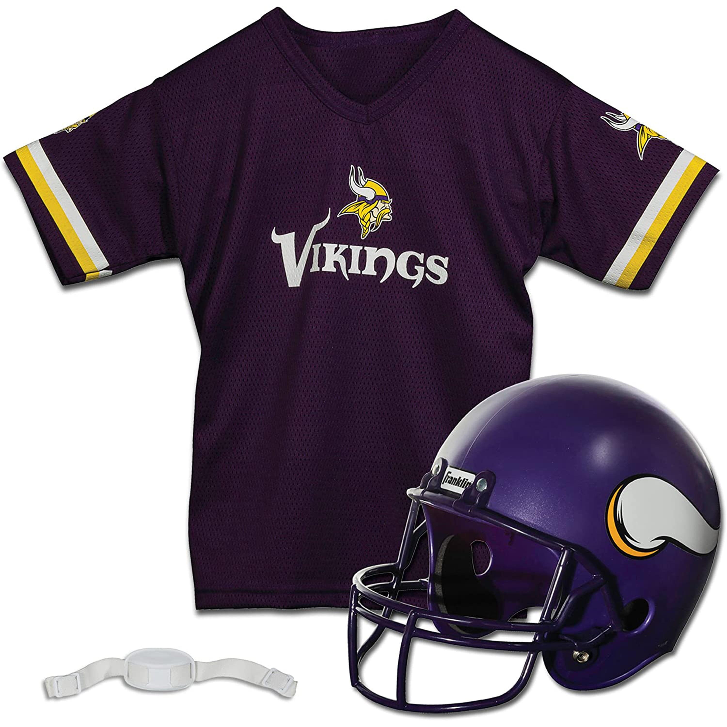 Youth Franklin Sports Purple Minnesota Vikings NFL Deluxe Helmet & Jersey Set