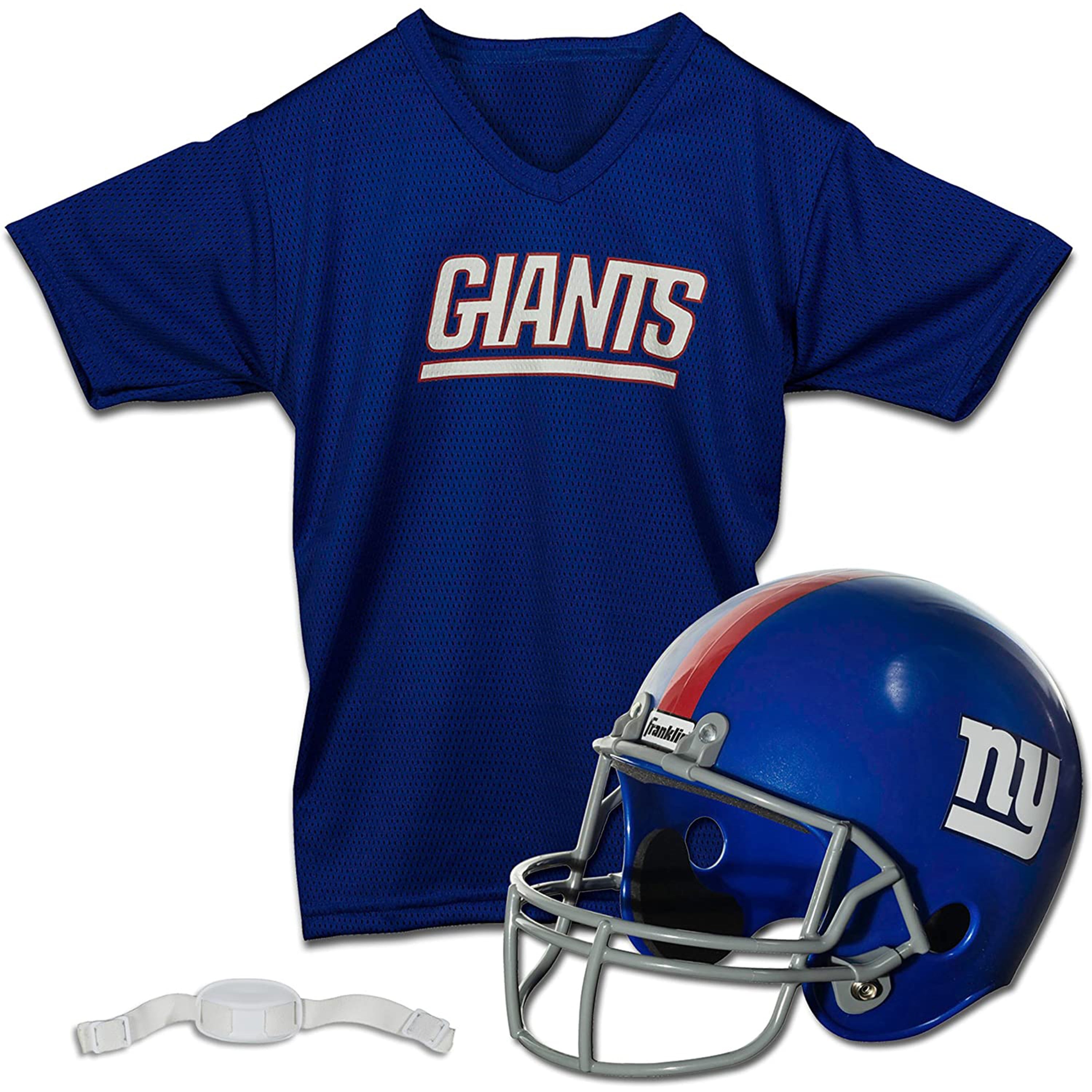 Youth Franklin Sports Royal New York Giants NFL Deluxe Helmet & Jersey Set