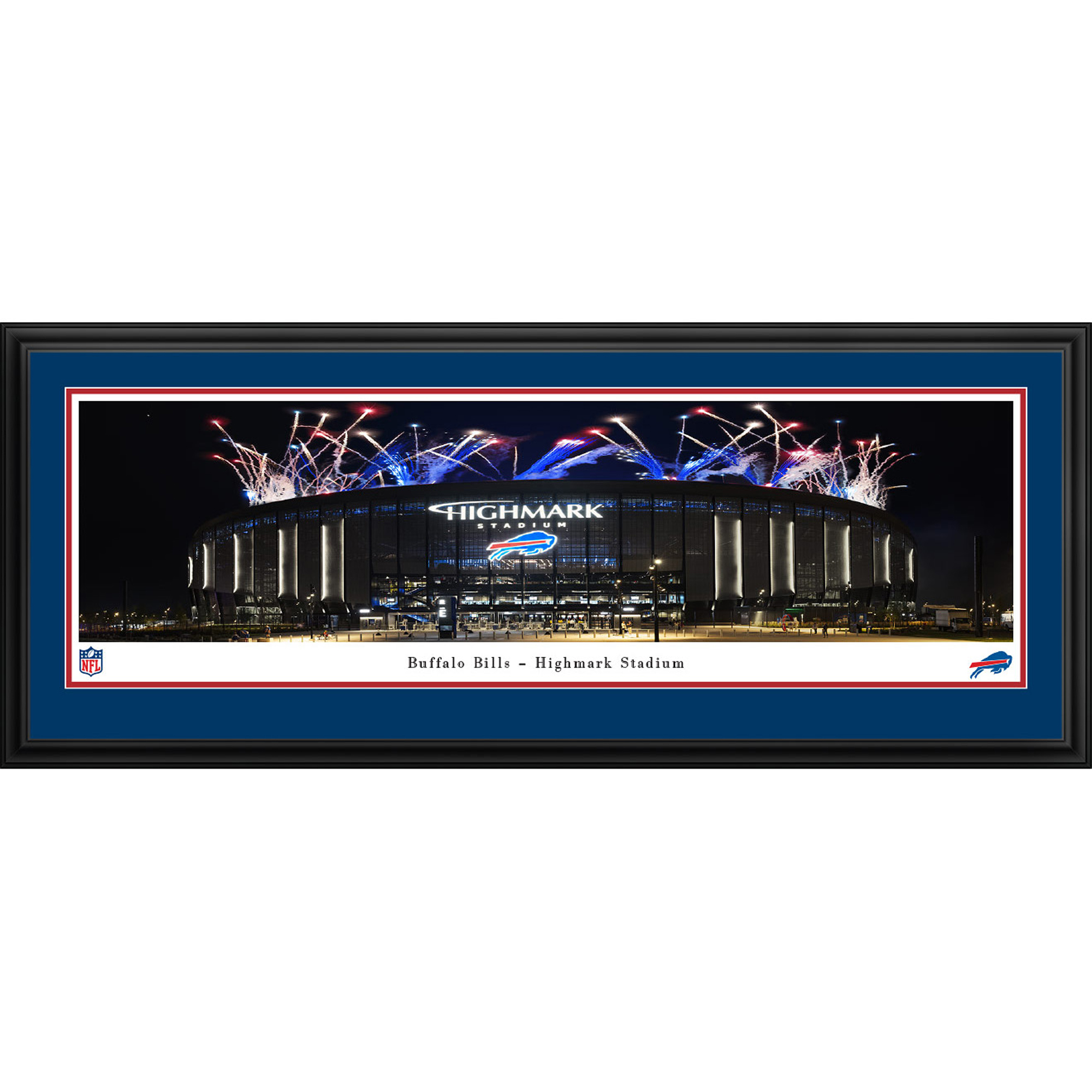 Buffalo Bills Highmark Stadium 18'' x 44'' Deluxe Frame Panoramic