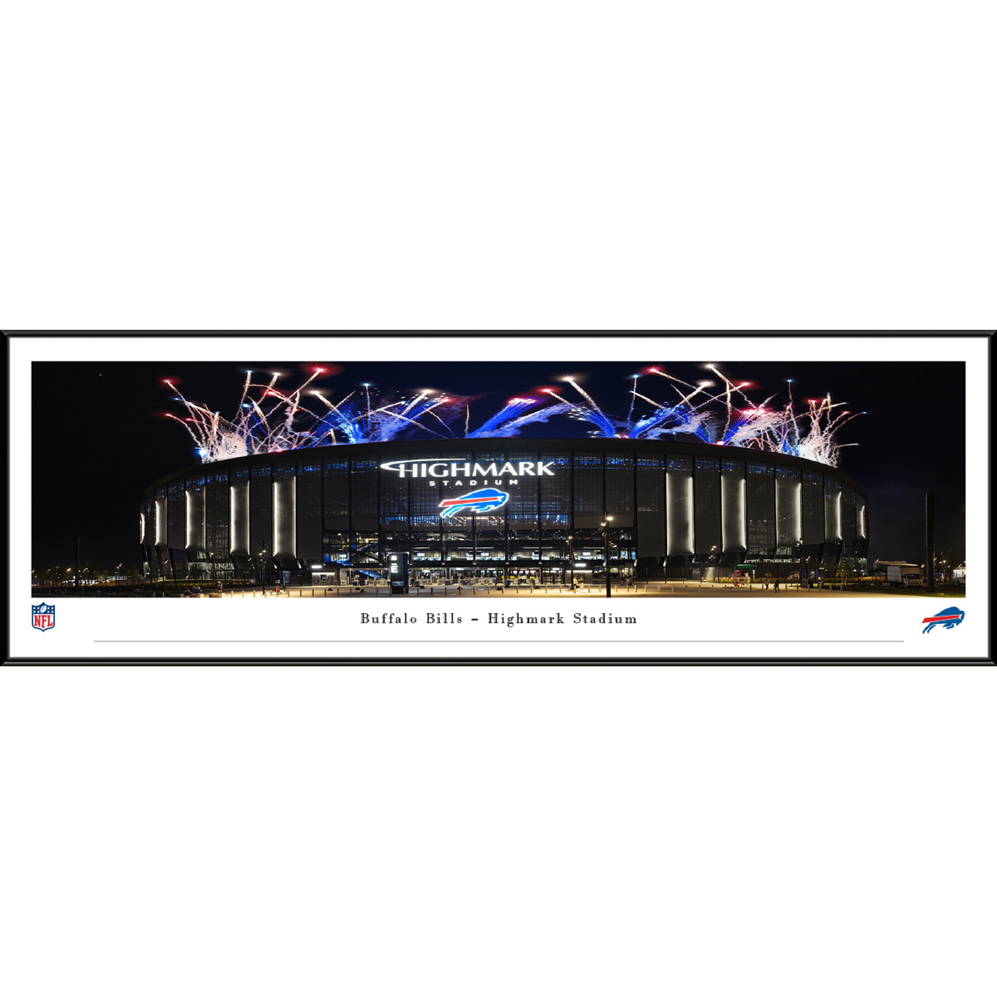Buffalo Bills Highmark Stadium 13.75'' x 40.25'' Standard Framed Panoramic