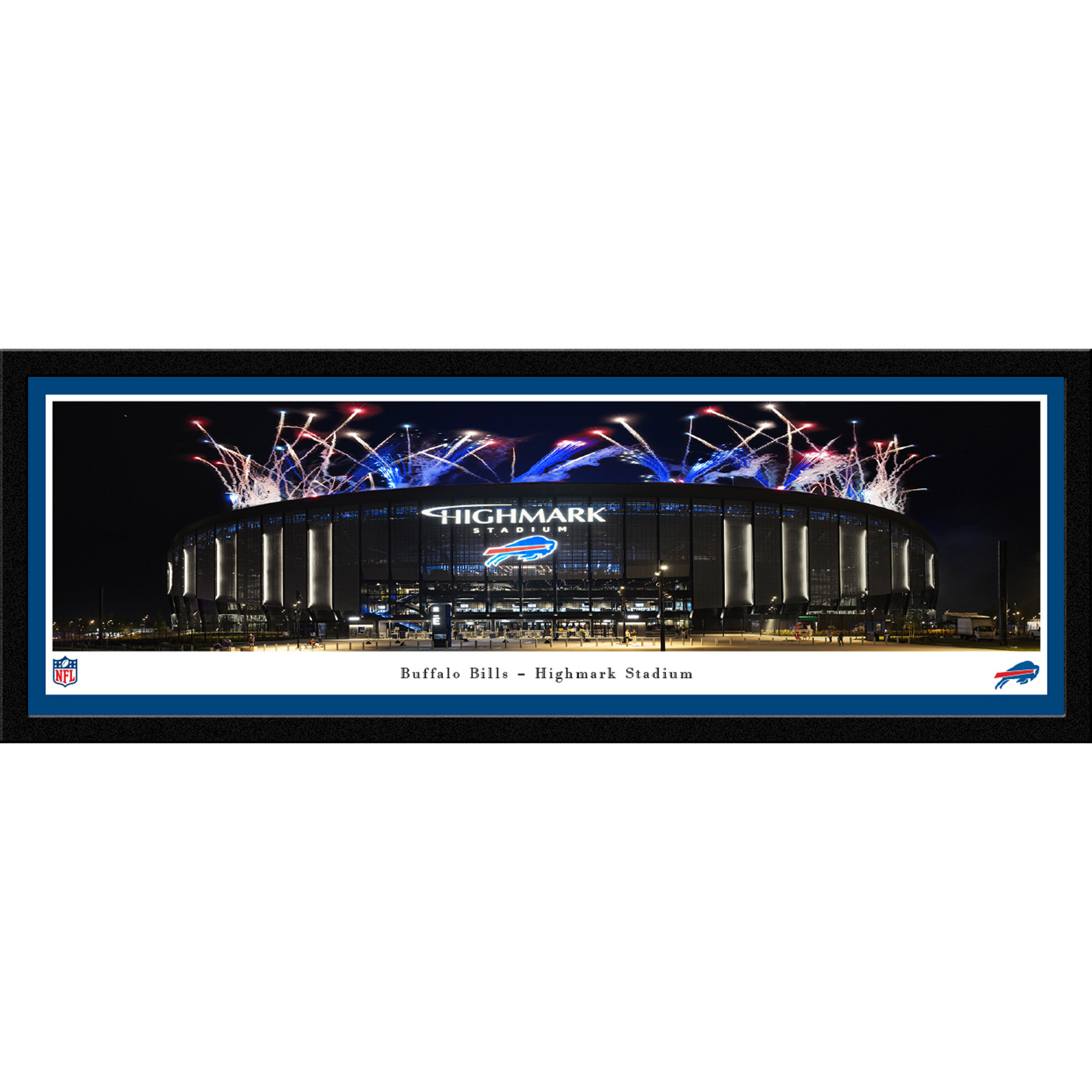Buffalo Bills Highmark Stadium 15'' x 41.5'" Select Frame Panoramic