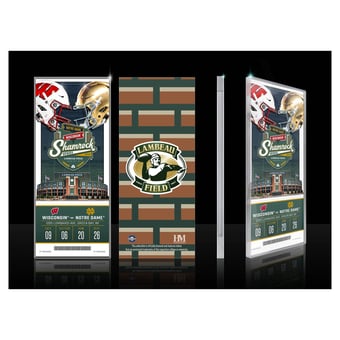 Highland Mint Notre Dame Fighting Irish 2026 Shamrock Series Acrylic Ticket