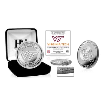 Highland Mint Virginia Tech Hokies Silver-Plated Coin