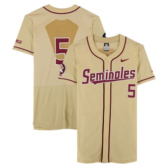 Florida State Seminoles Team-Issued #5 Gold Jersey from the Baseball Program - Size 46