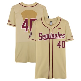 Florida State Seminoles Team-Issued #40 Gold Jersey from the Baseball Program - Size 46