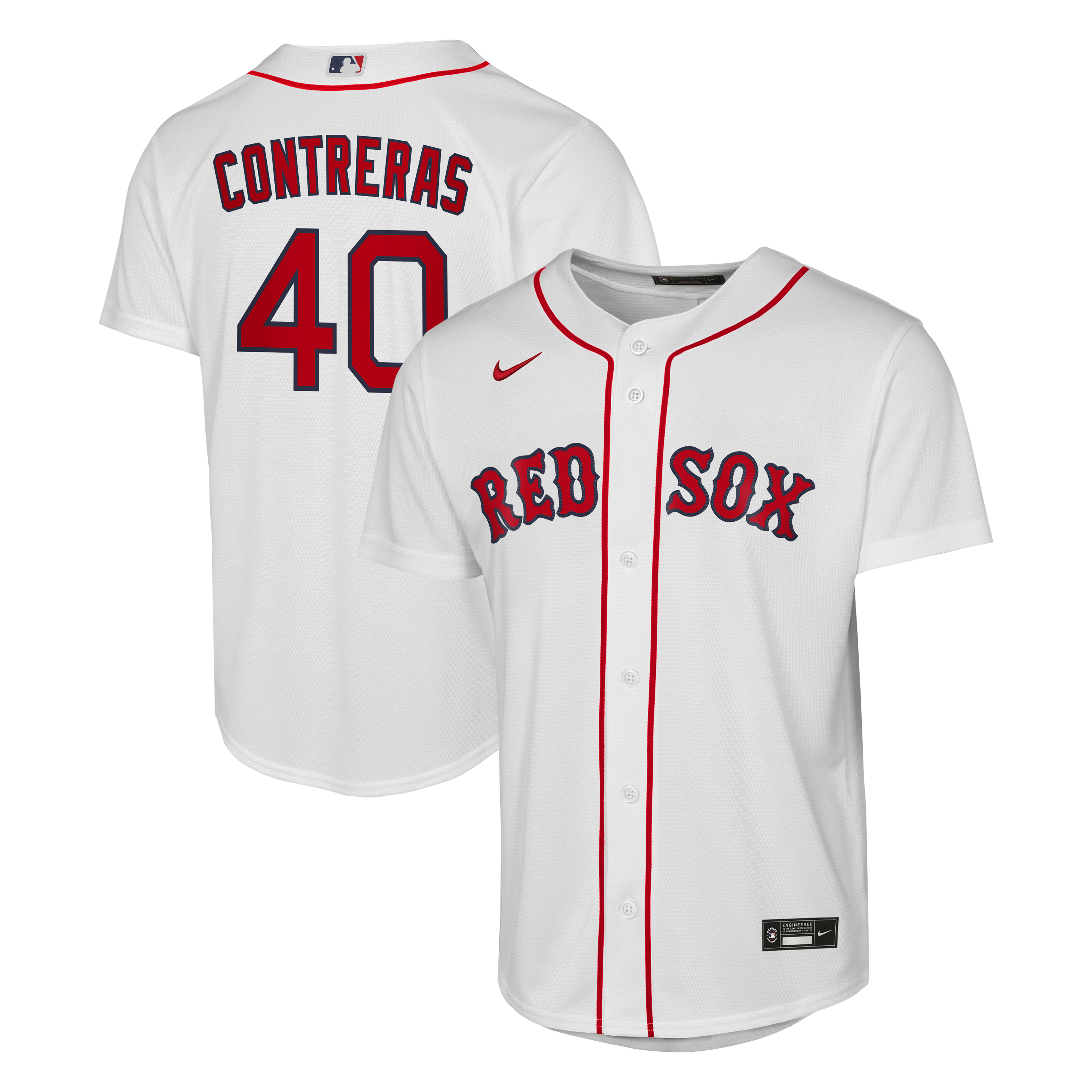 Youth Nike Willson Contreras White Boston Red Sox Home Replica Jersey Youth Nike Willson Contreras White Boston Red Sox Home Replica Jersey