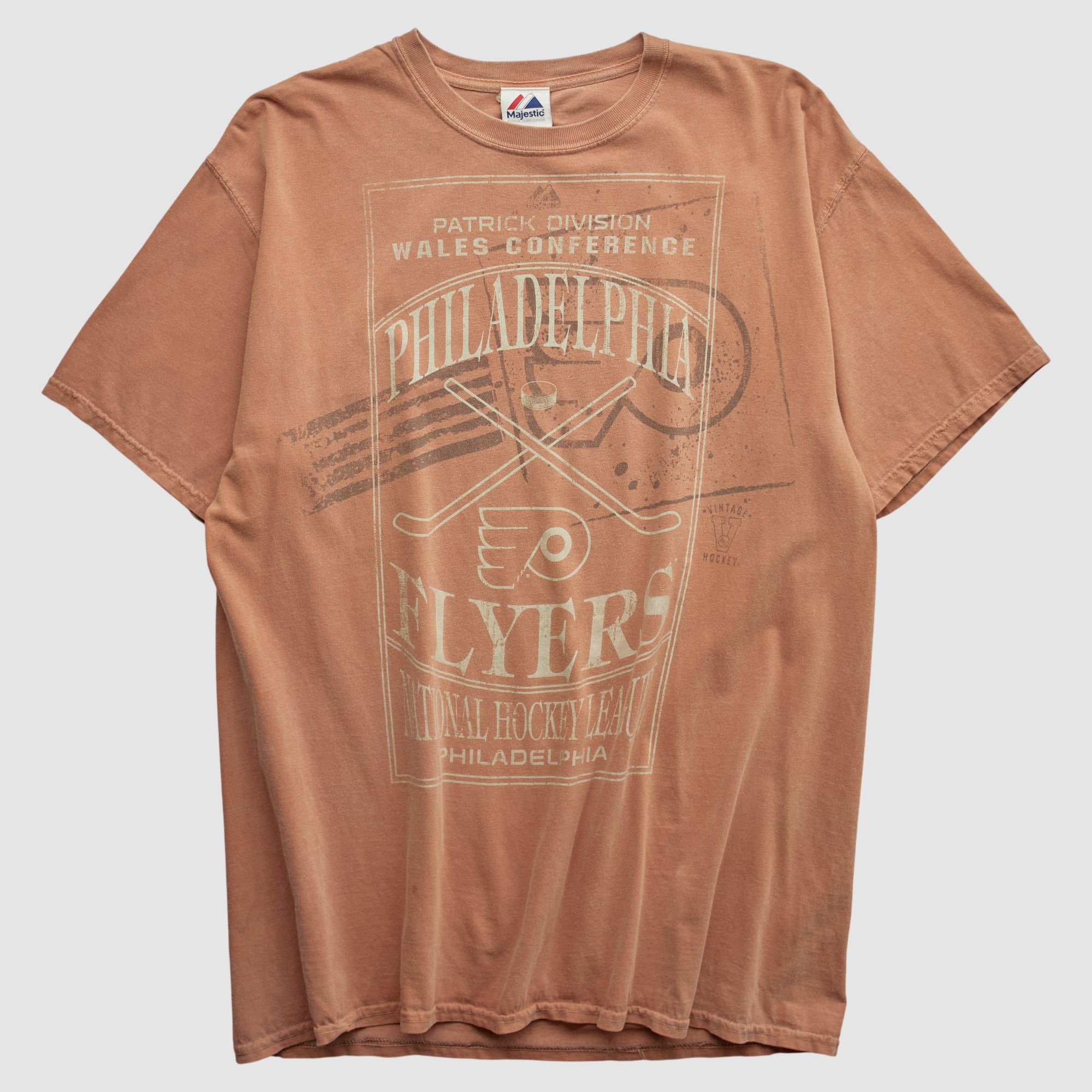 Philadelphia Flyers Majestic 2010s T-shirt - Orange - M by Fanatics Real Vintage