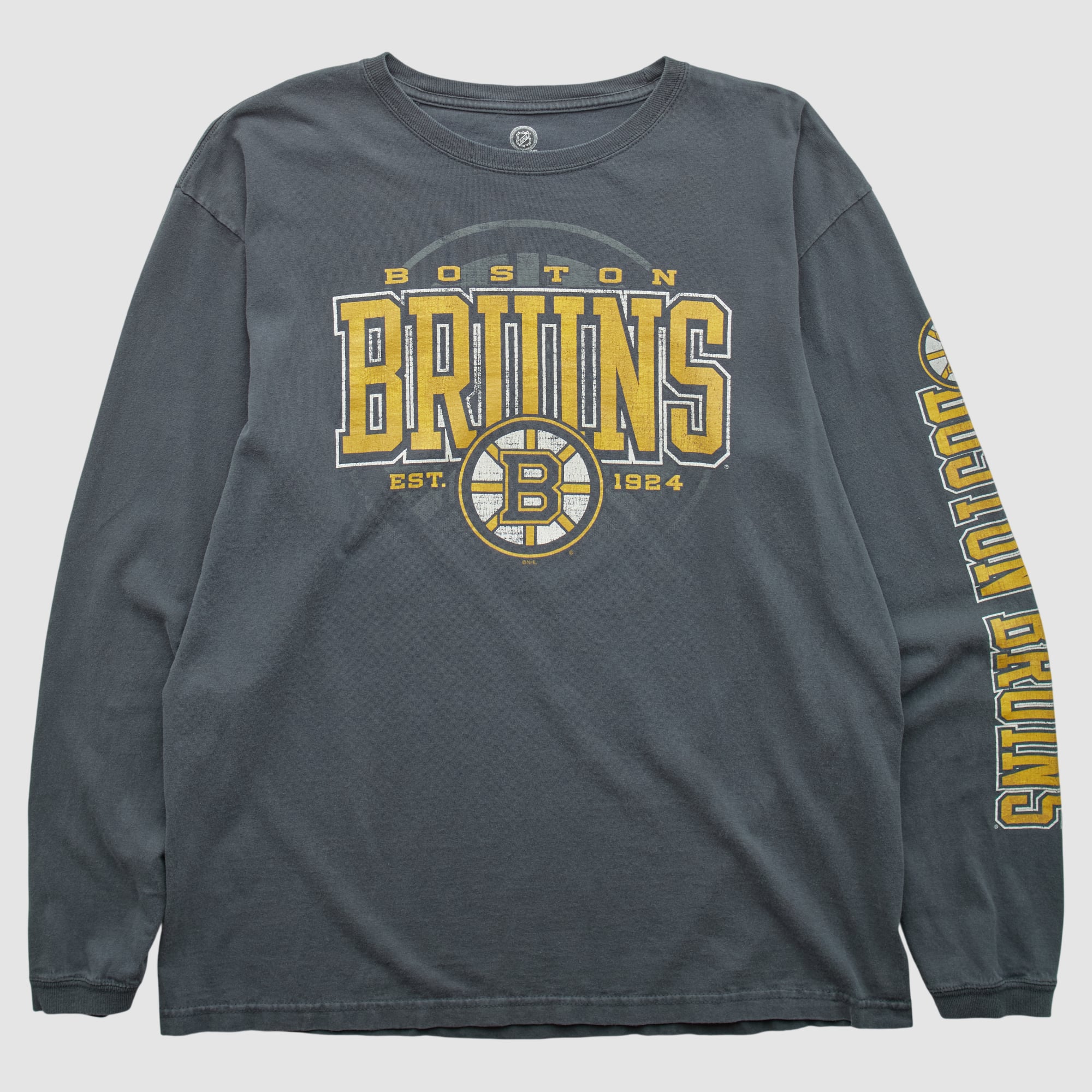 Boston Bruins NHL 2010s Long Sleeve T-shirt - Black - M by Fanatics Real Vintage