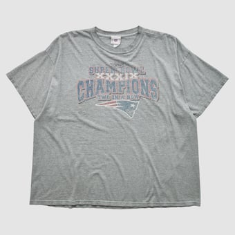 Super Bowl XXXIX NFL 2005 T-shirt - Heather Gray - 3XL by Fanatics Real Vintage