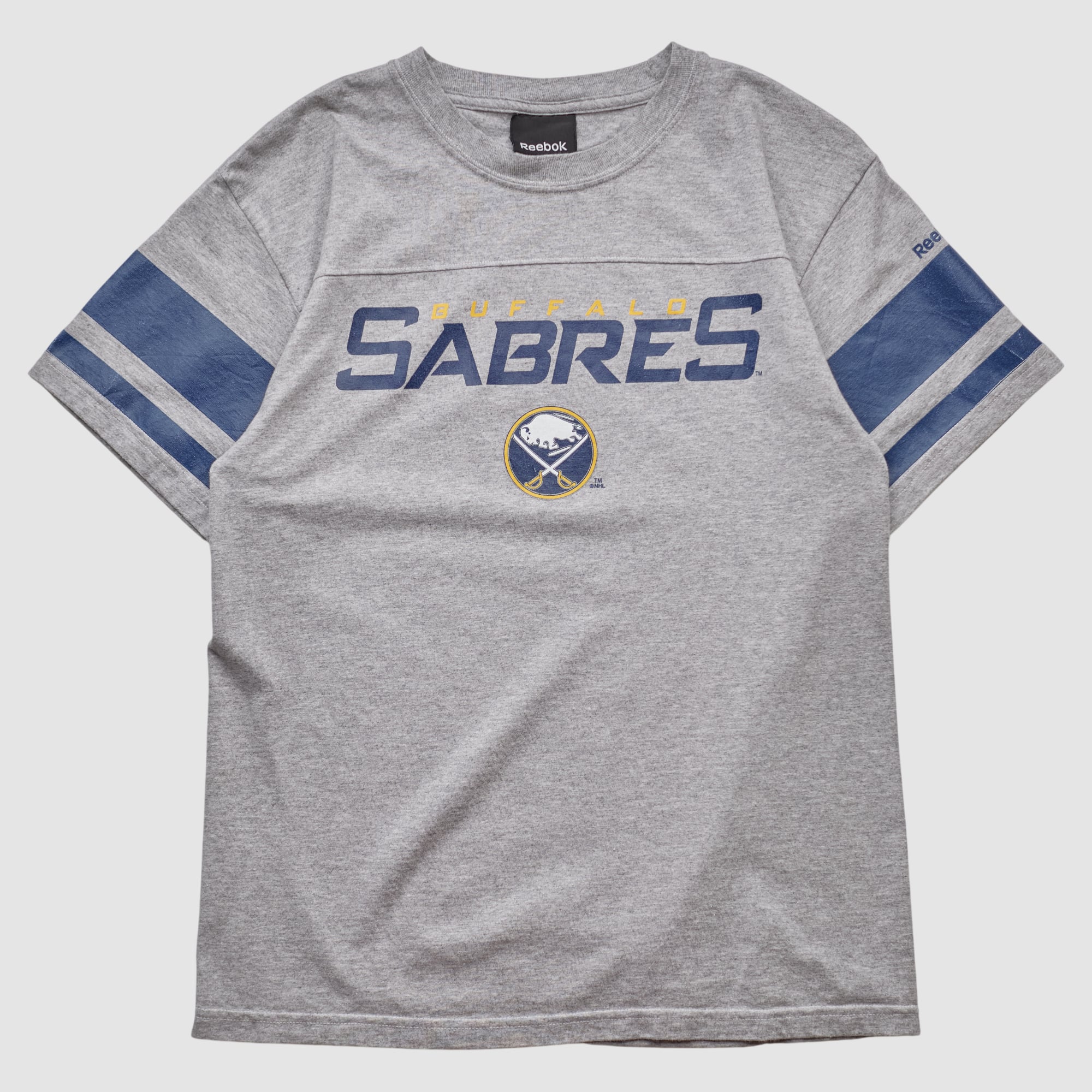 Buffalo Sabres Reebok 2010s T-shirt - Heather Gray - S by Fanatics Real Vintage