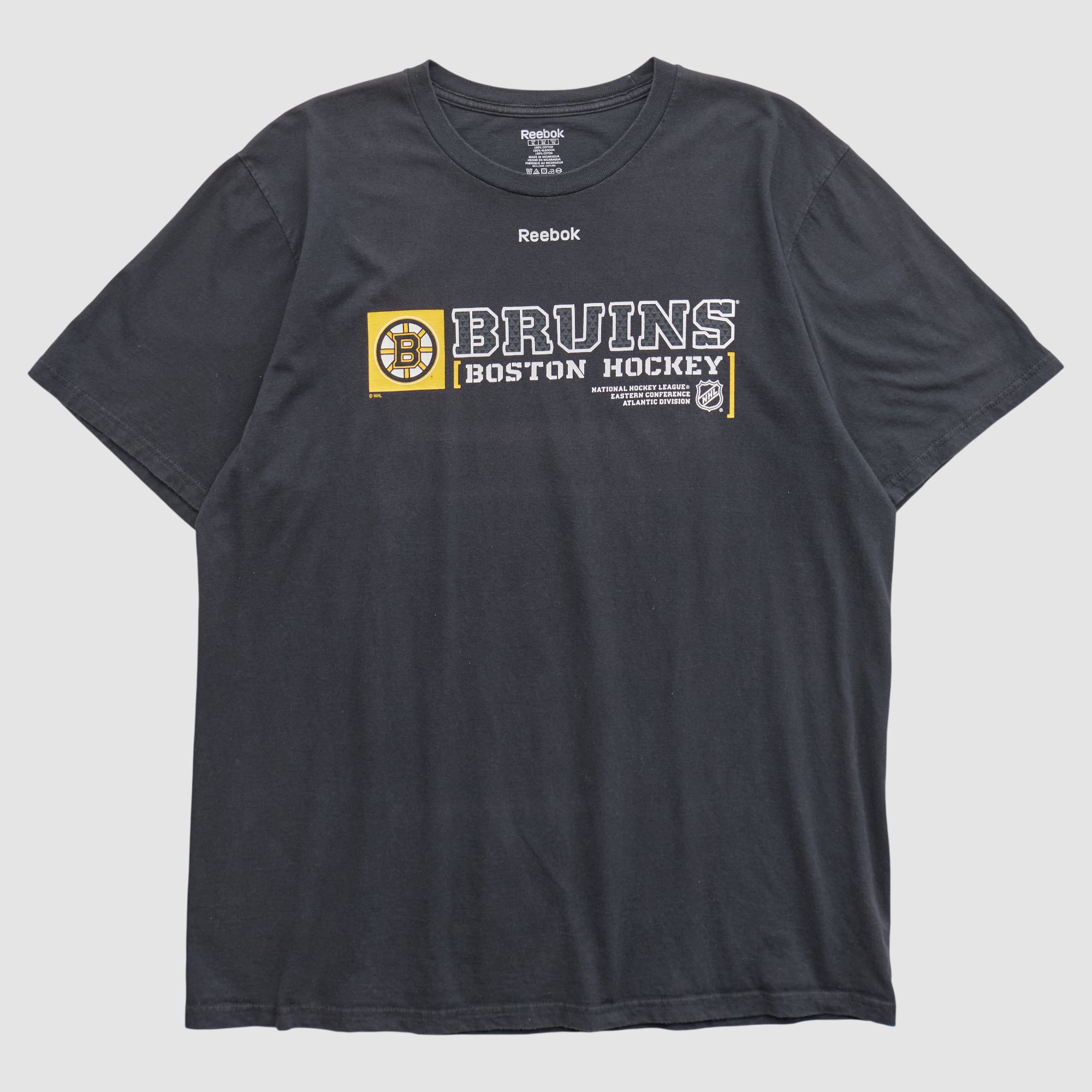 Boston Bruins Reebok 2010s T-shirt - Black - L by Fanatics Real Vintage