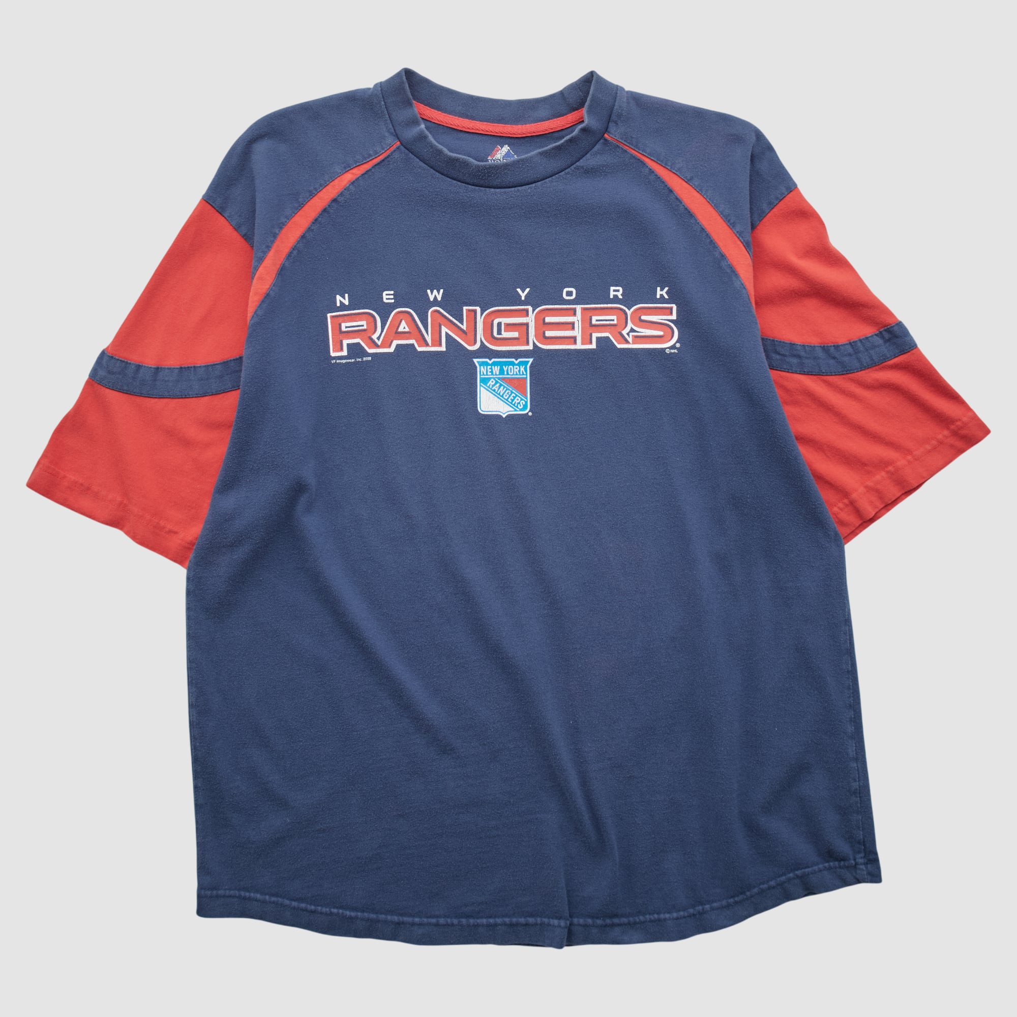 New York Rangers Majestic 2010s T-shirt - Navy - XL by Fanatics Real Vintage